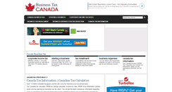 Desktop Screenshot of canadabusinesstax.com